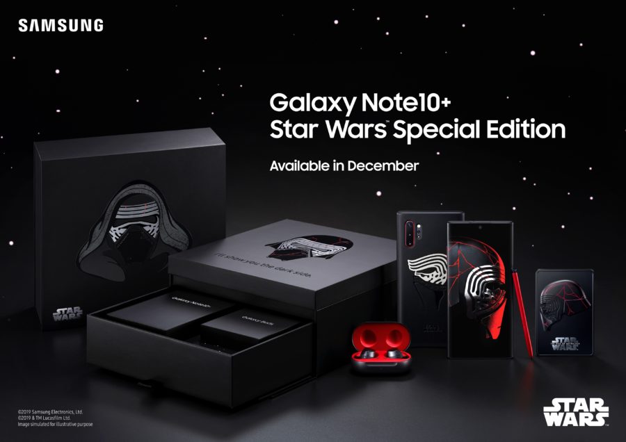 「Galaxy Note10+ Star Wars Special Edition」のフルパッケージ