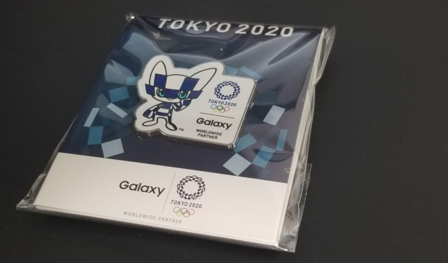 Galaxyの東京オリンピックピンバッジ