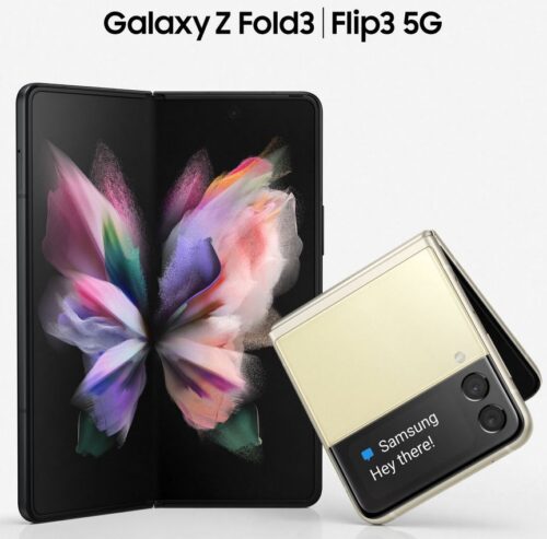 「Galaxy Z Fold3」と「Galaxy Z Flip3」のレンダリング画像